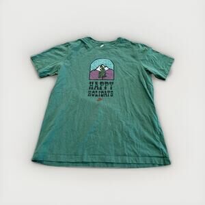 Nike Mens Green Retro Style Collectible Happy Holidays Shirt Sleeve T-Shirt L